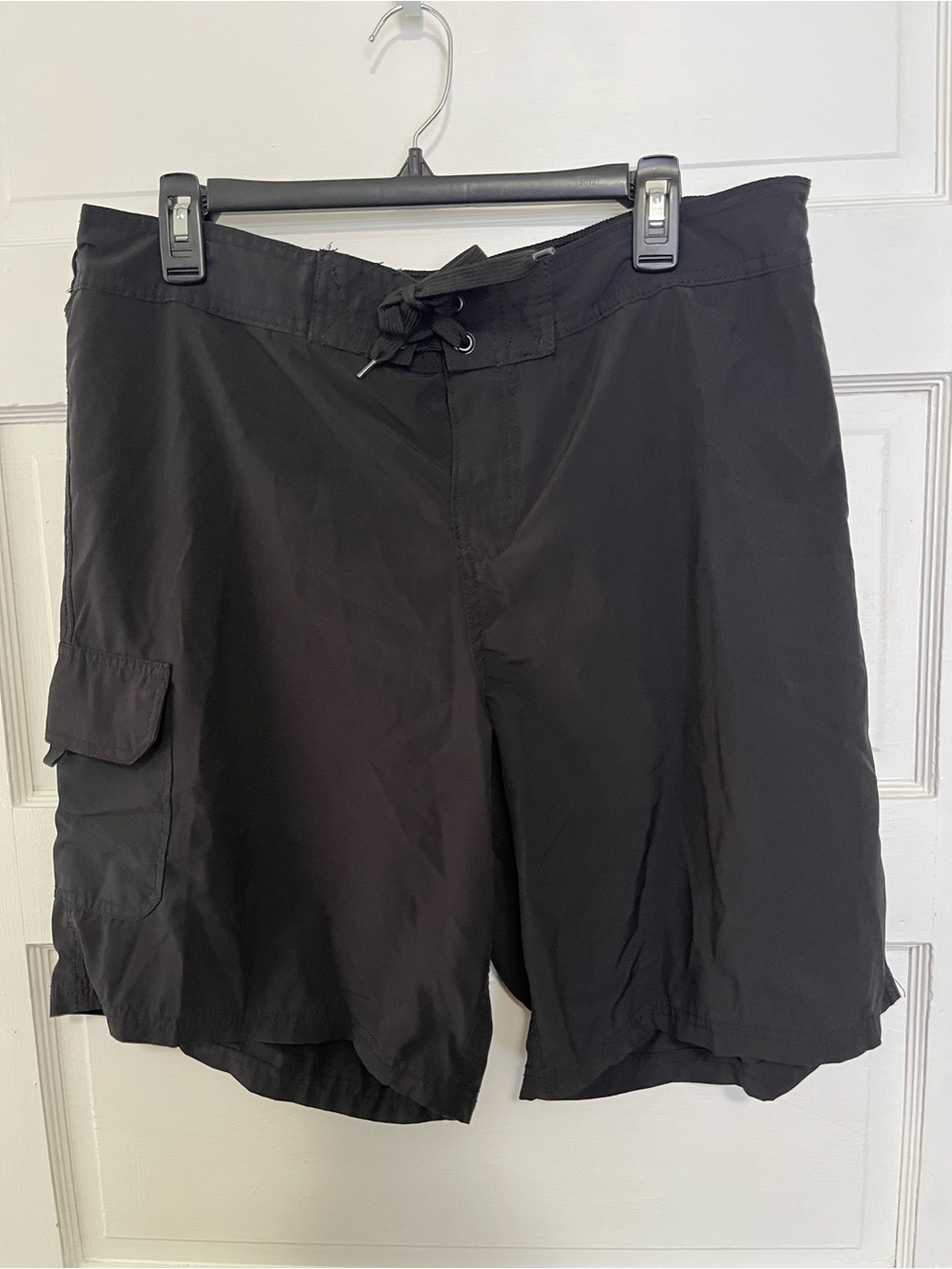 O Kanu Black Cargo Swim Shorts 1X